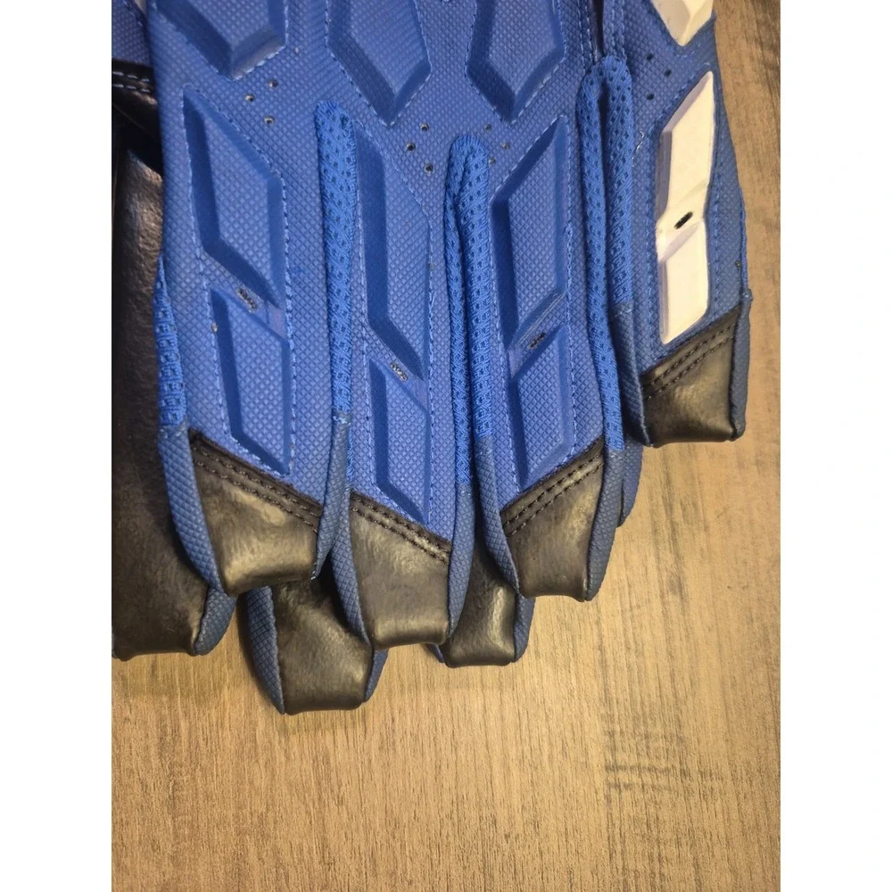 Nike Football D-TACK GLOVES Men's Size XL Blue Brand New